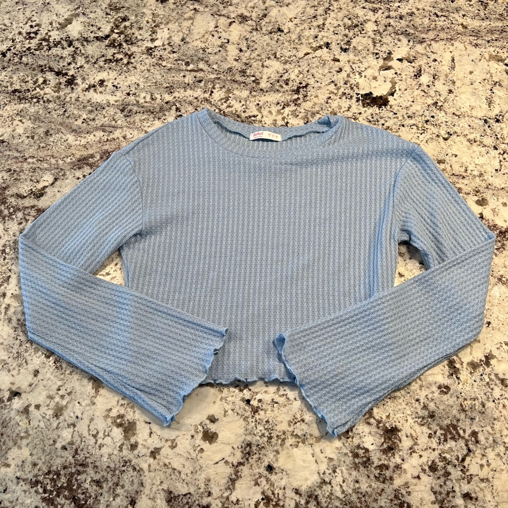 Blue Long Sleeve Top